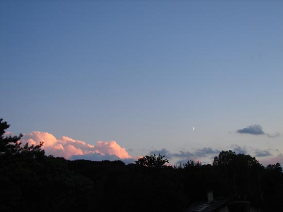 Lever de lune à Nervaise