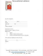 BULLETIN ADHESION CITE